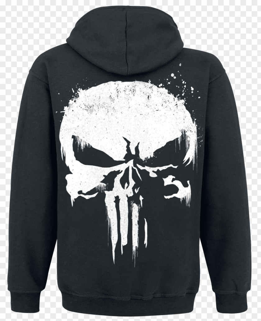 Punisher Ghost Rider Marvel Comics Hoodie Black Panther Wakanda PNG