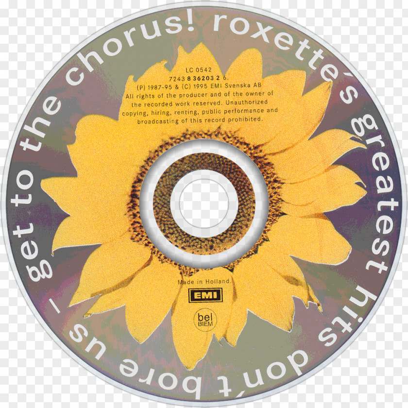 Bore Compact Disc Roxette Hits Don't Us, Get To The Chorus! Greatest PNG