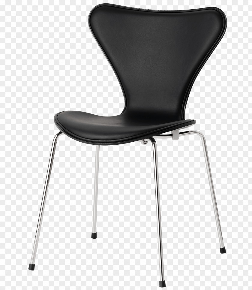 Leather Chair Model 3107 Fritz Hansen Wire (DKR1) Upholstery PNG