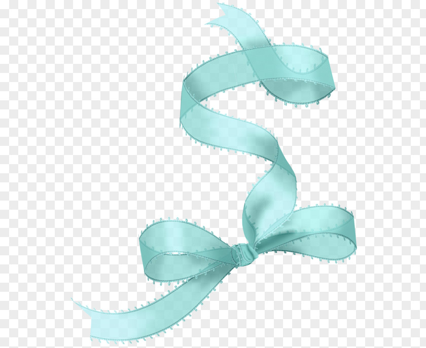 Mint Green Bowknot Ribbon With Floating Material Gift Clip Art PNG