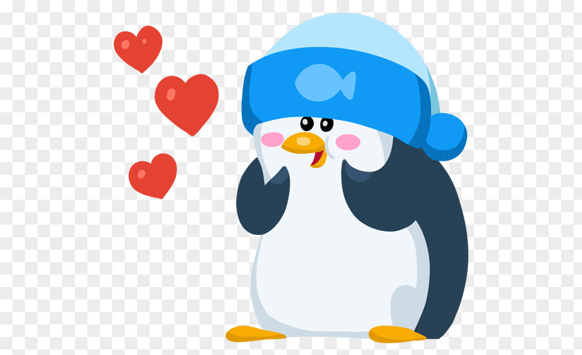 Penguin Telegram Sticker VK Facebook Messenger PNG