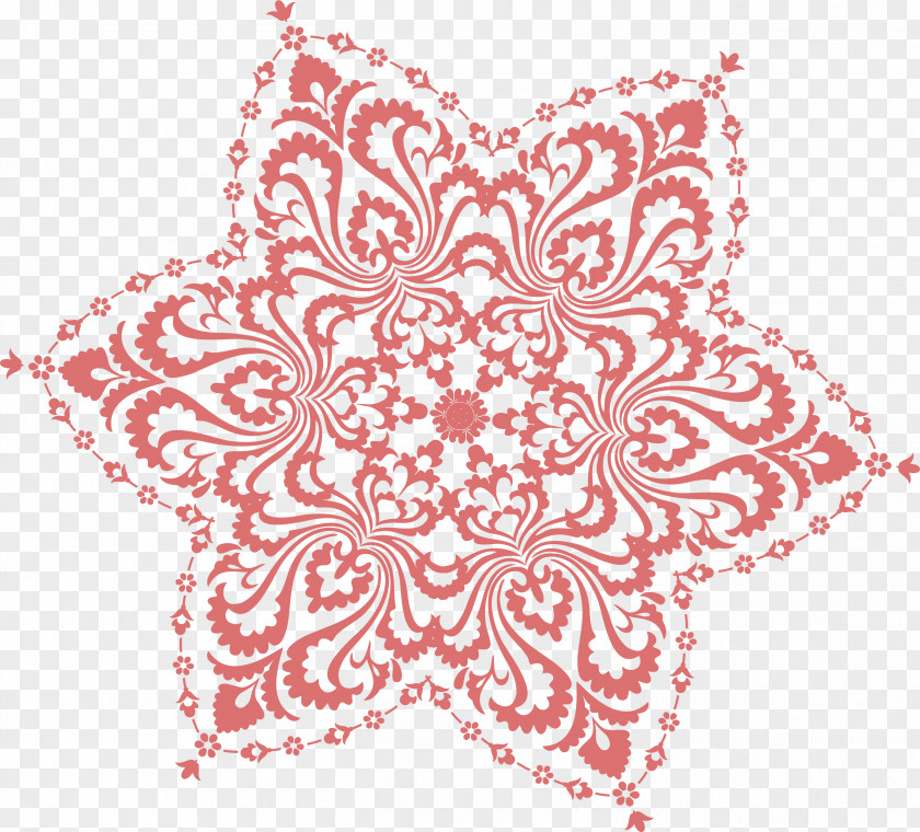 Red Star Pattern Vector Motif Euclidean PNG
