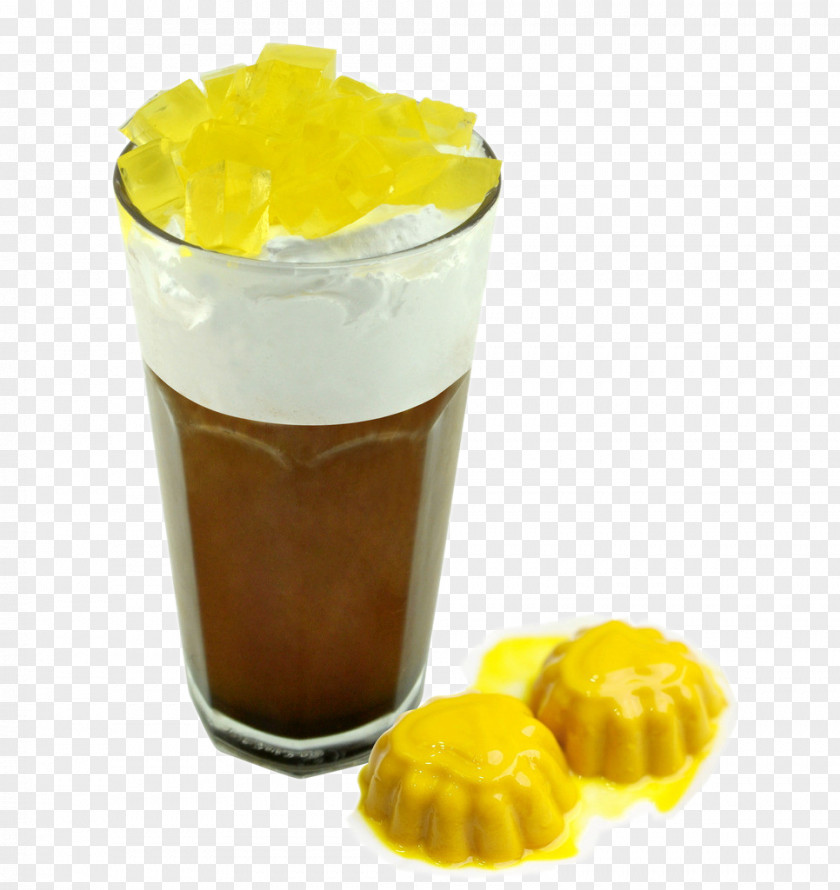 Tea Jiabu Ding Bubble Milk Mango Pudding PNG