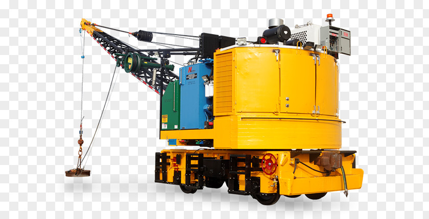 Crane Rail Transport Machine Track Railroad Tie PNG