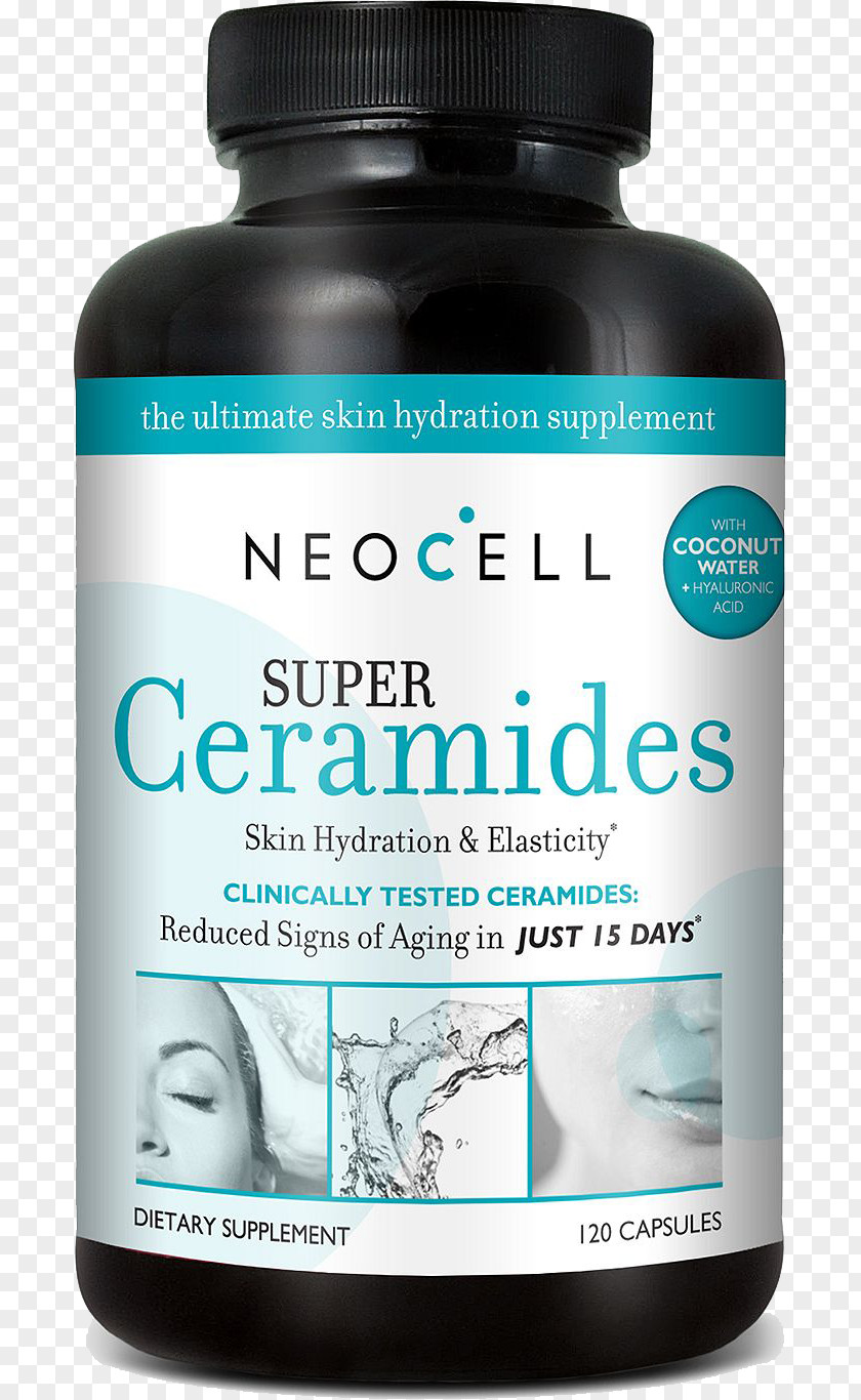 Hydration Dietary Supplement Ceramide NeoCell Capsule PNG