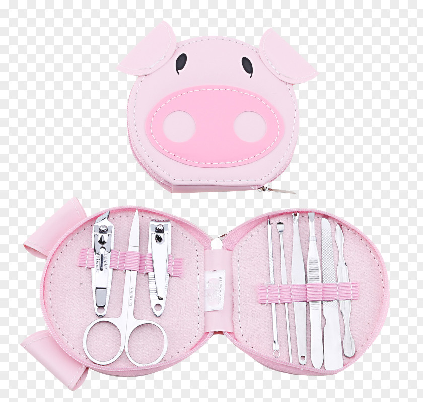 Cute Little Pig Packing Nail Scissors Domestic Paper Clipper Tweezers PNG