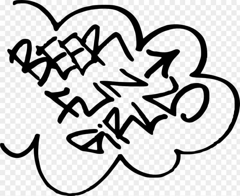 Grafiti Graffiti Art Peace Black And White PNG
