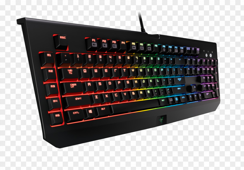 Keyboard Computer Gaming Keypad Razer Inc. RGB Color Model Electrical Switches PNG