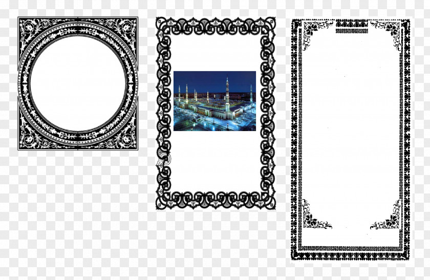 Line Picture Frames Pattern PNG
