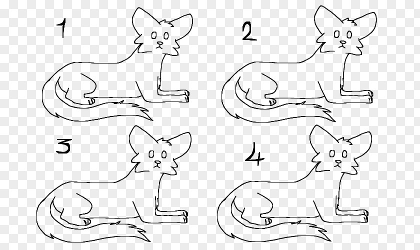 Cat Donkey Mammal Line Art Sketch PNG