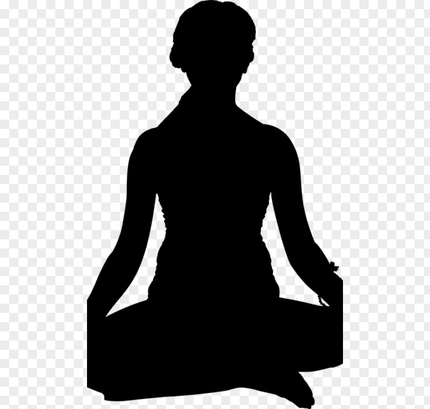 Silhouette Meditation Person Yoga PNG