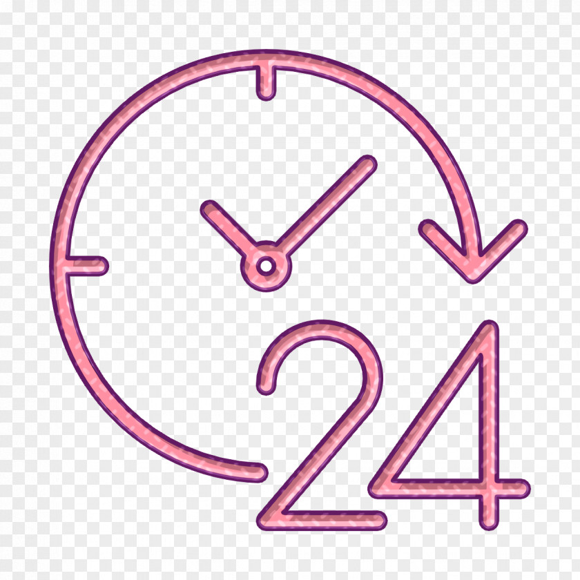Time Icon Clock 24 Hours PNG