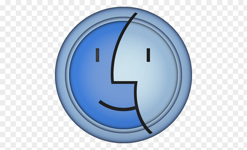 Finder Symbol Smile Circle Font PNG
