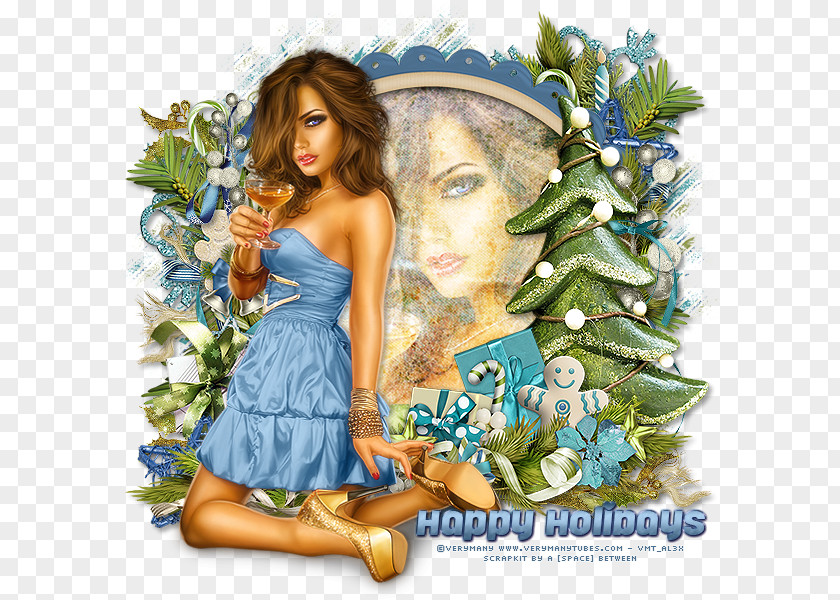 Flower Fairy Photomontage PNG