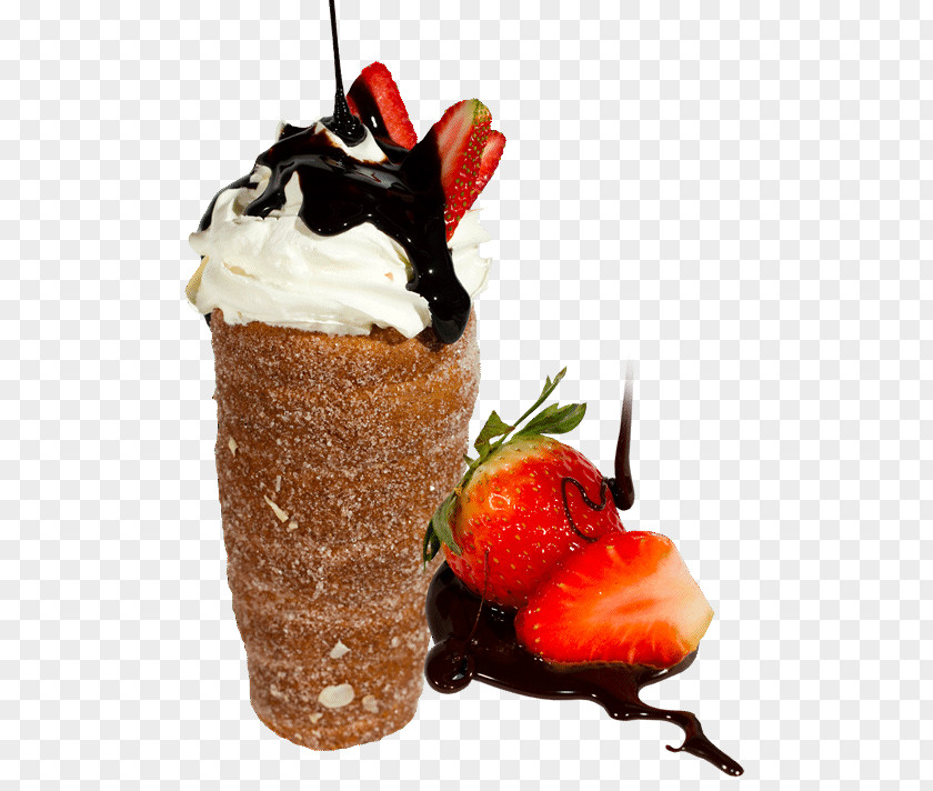 Ice Cream Sundae Strawberry Trdelník TRDLO PNG