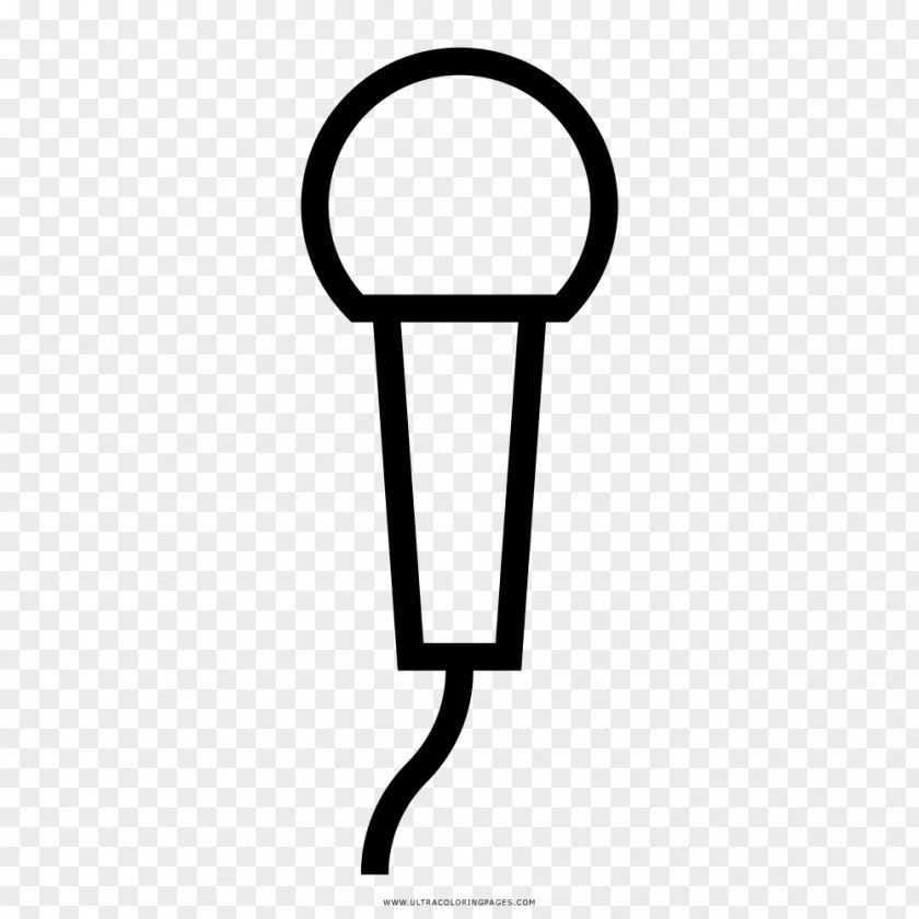 Microfone Desenho Microphone Coloring Book Drawing Black And White PNG