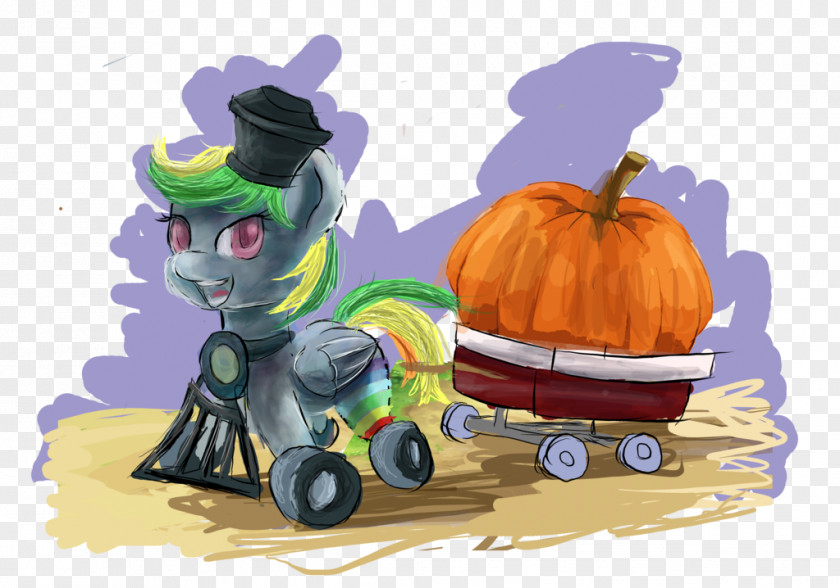 Train Wheel Horse Pumpkin Halloween Toy PNG