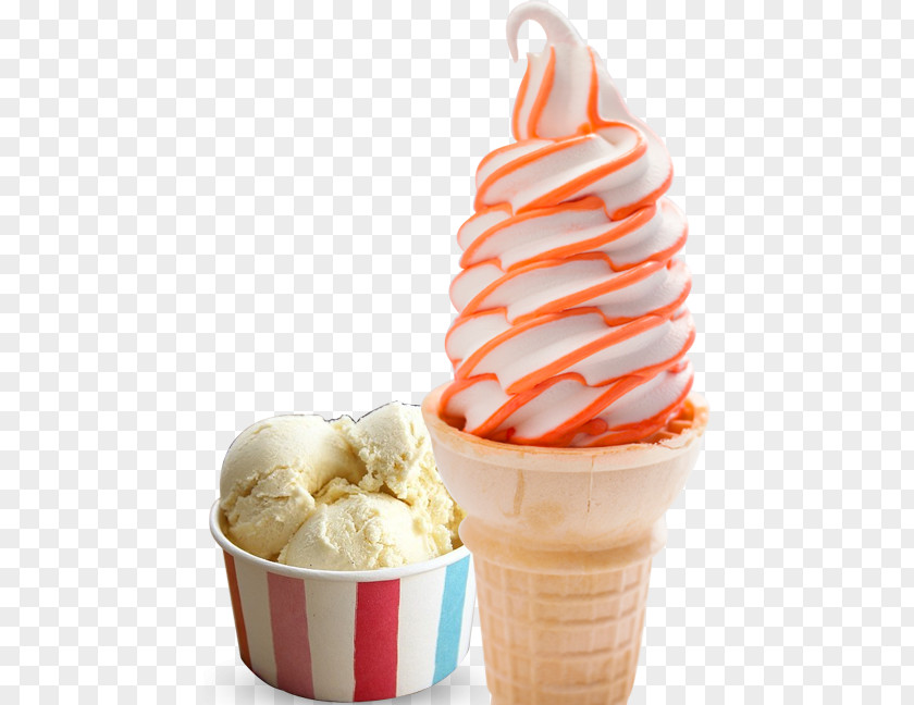 Ice Cream Sundae Cones Frozen Yogurt Italian PNG