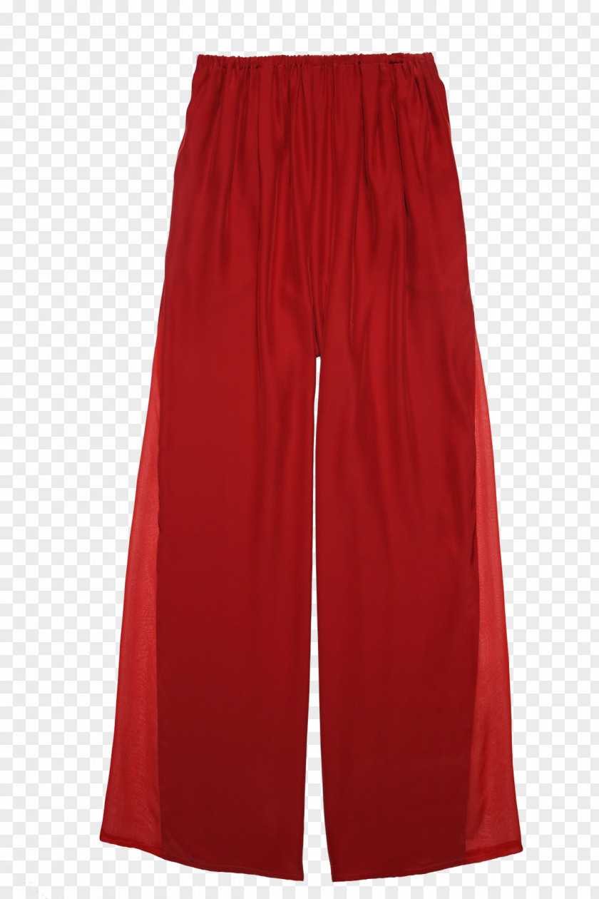 Red Silk Cloth Pants Waist Clothing Shorts Dress PNG