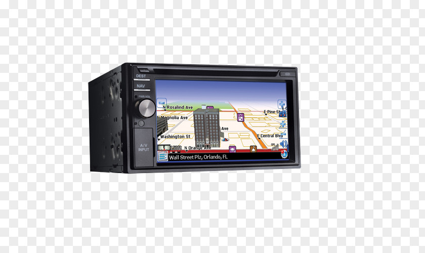 Third Advent GPS Navigation Systems Display Device Jensen VM9424 Automotive System Multimedia PNG