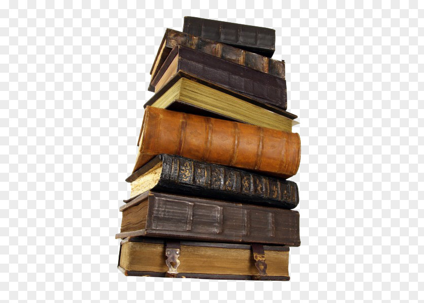 Vintage Leather Books Stacked Ouvrage Book Sticker Paper Publishing PNG