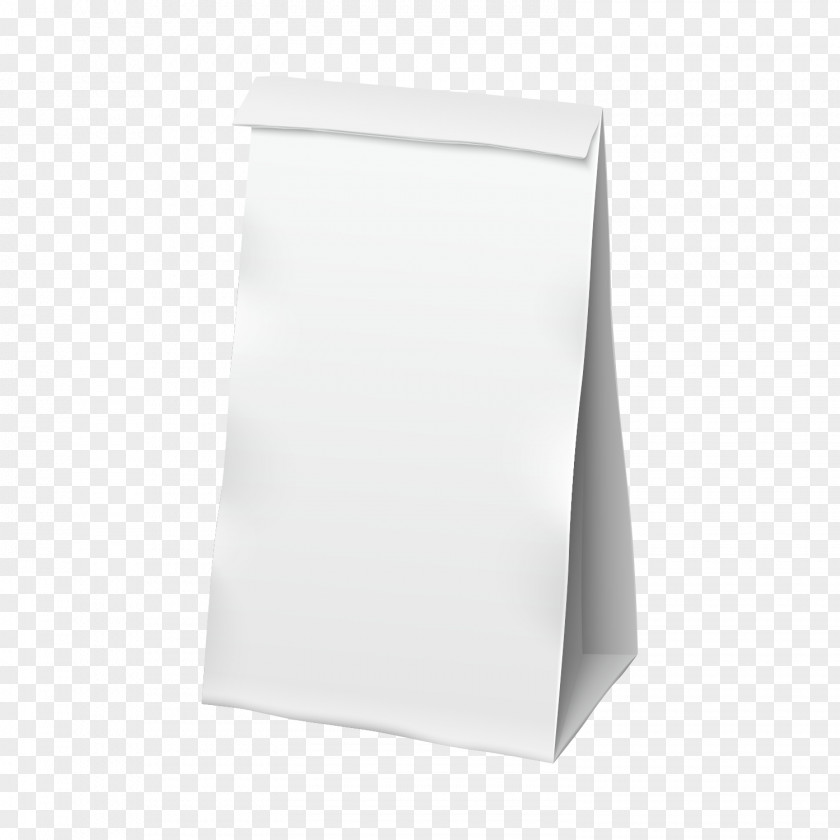 Blank White Paper Bag Material Rectangle PNG