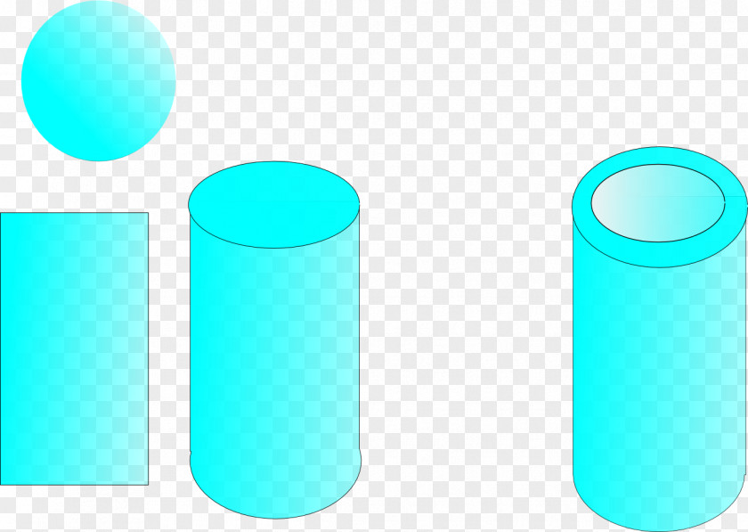 Design Cylinder Turquoise PNG