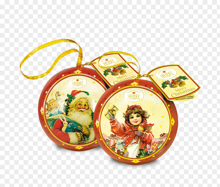 Nostalgia Year Christmas Ornament Choco-Bako AB Metal Tin Can PNG