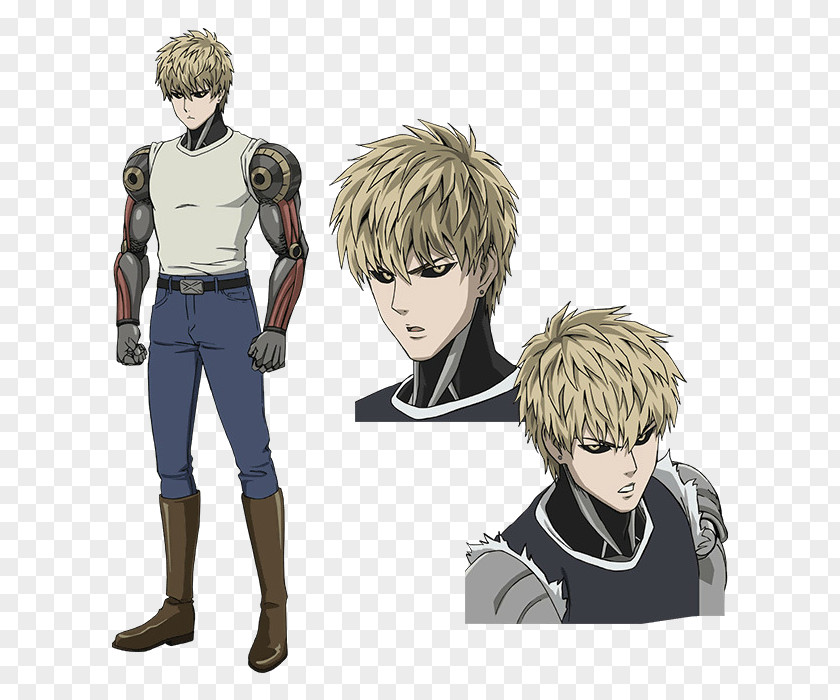 One Punch Man Genos Cosplay Cyborg Costume PNG