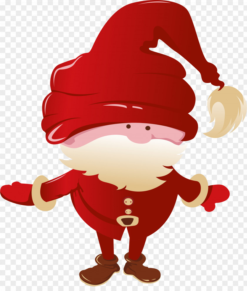 Santa Claus Christmas Card Tree PNG