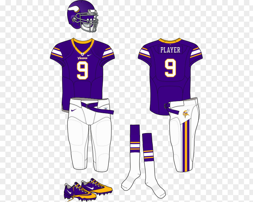 Tshirt Sports Fan Jersey Minnesota Vikings T-shirt Uniform PNG