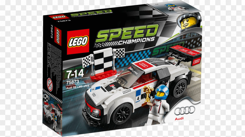 Audi R8 LMS (2016) Car R18 Lego Speed Champions PNG