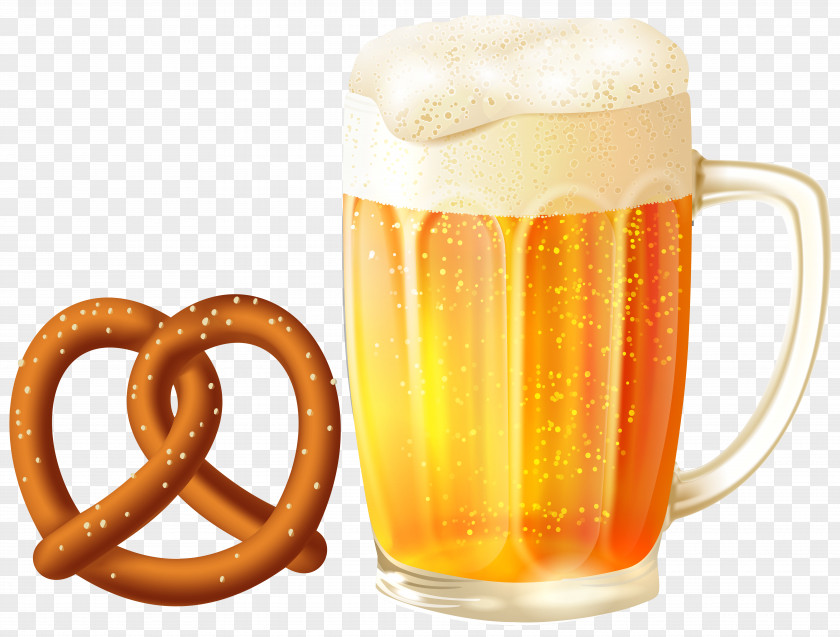 Beer Mug And Pretzel Clip Art Image Glassware Root PNG