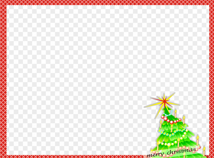Christmas Frame File Red Area Pattern PNG