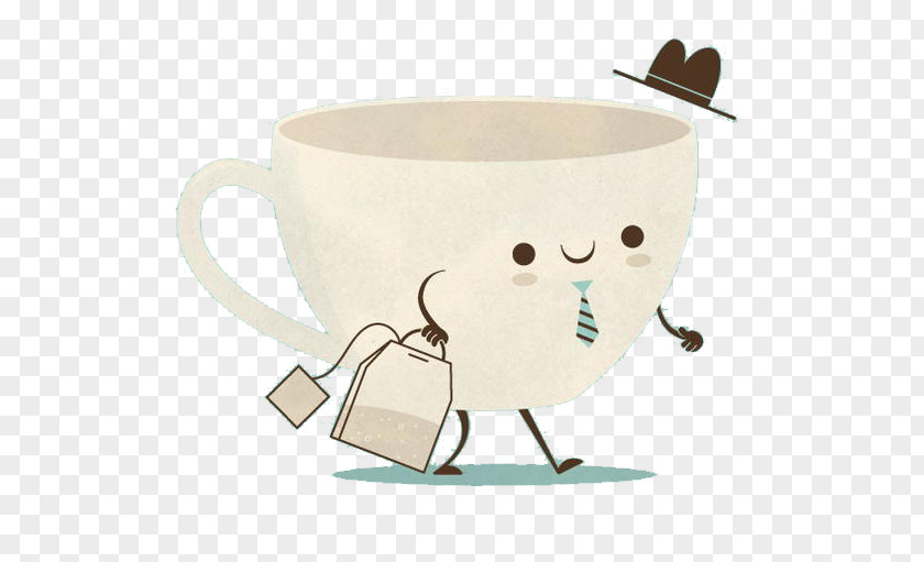 Cute Mugs Jun Tea Coffee Drawing Illustration PNG