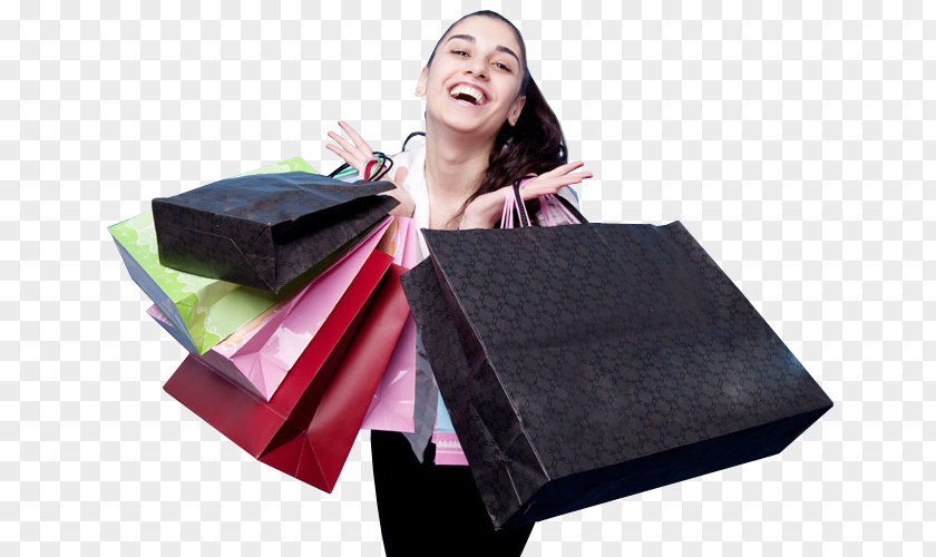 Girlwithshoppingbags Shopping Bags & Trolleys PNG