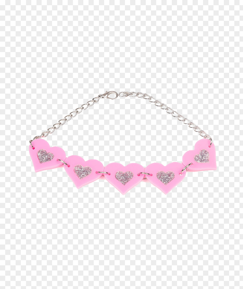 Necklace Bracelet Body Jewellery Pink M PNG