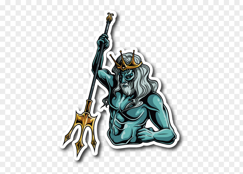 Poseiden Poseidon Sticker Wall Decal Paper PNG