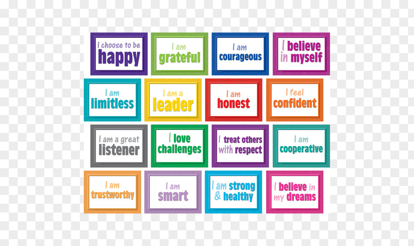 Positive Display Bulletin Board Poster Paper Student Word PNG