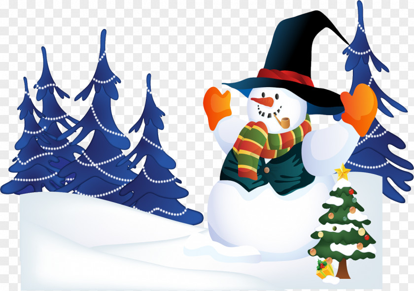 Snowman Drawing Christmas PNG