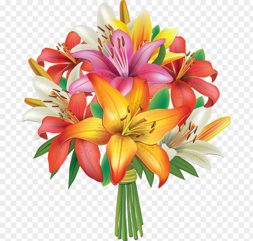 A Bouquet Of Flowers Flower Lilium Clip Art PNG