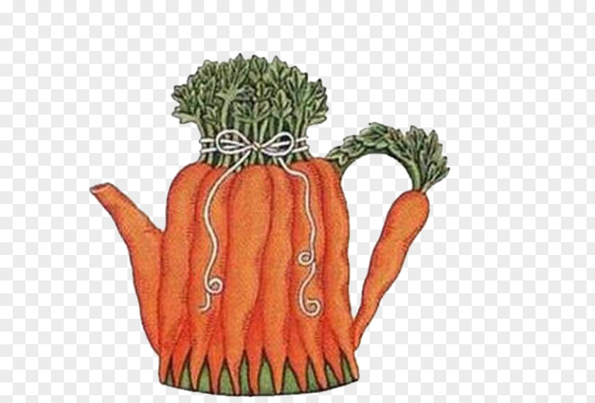 Carrot Teapot Vegetable Tea Cosy Party PNG