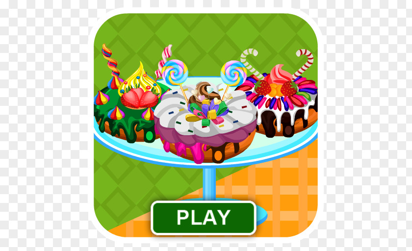 Cooking Birthday Cake Game App Store PNG