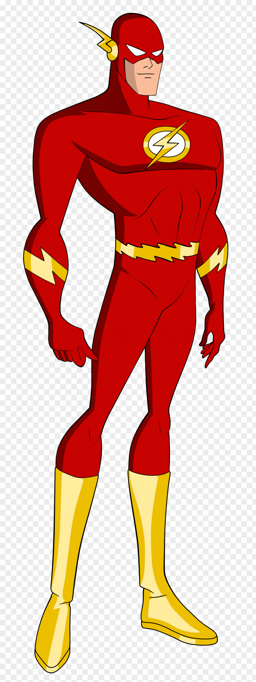 Flash Wally West DC Animated Universe Black PNG