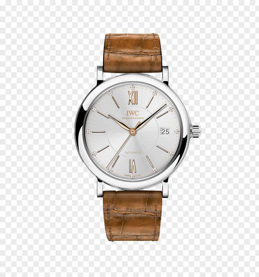 IWC Watches Watch Male Camel Portofino International Company Dial Automatic PNG