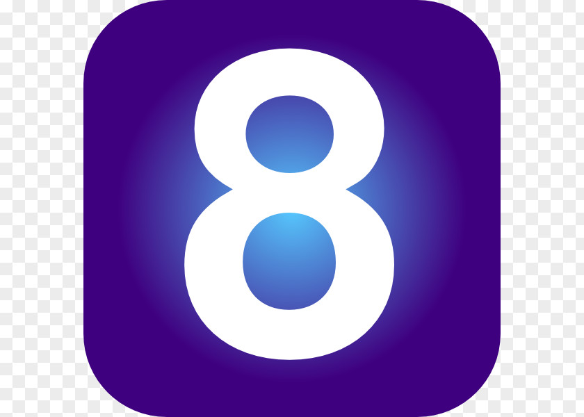 8 Number Clip Art PNG