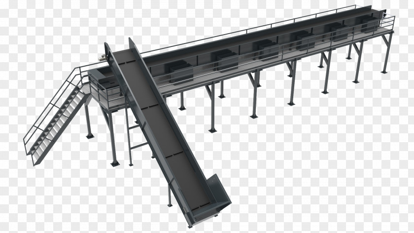 Belt Machine Conveyor System Manufacturing Bulk Cargo PNG