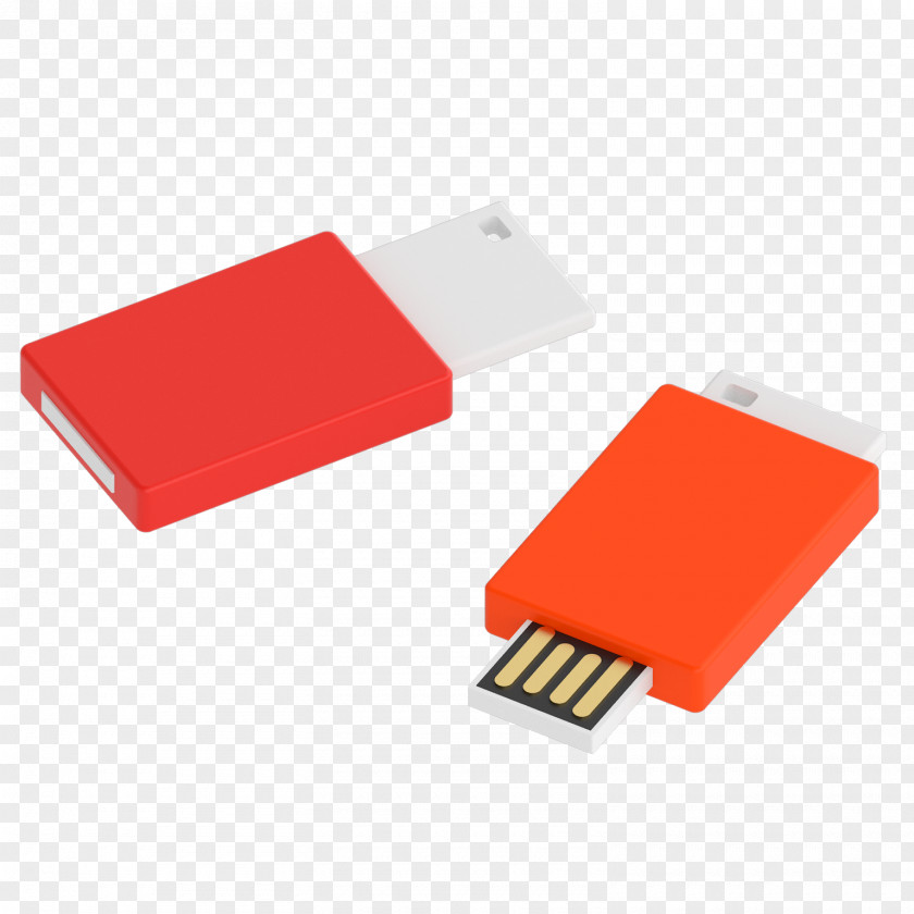 Computer Data Storage Cable Orange Background PNG