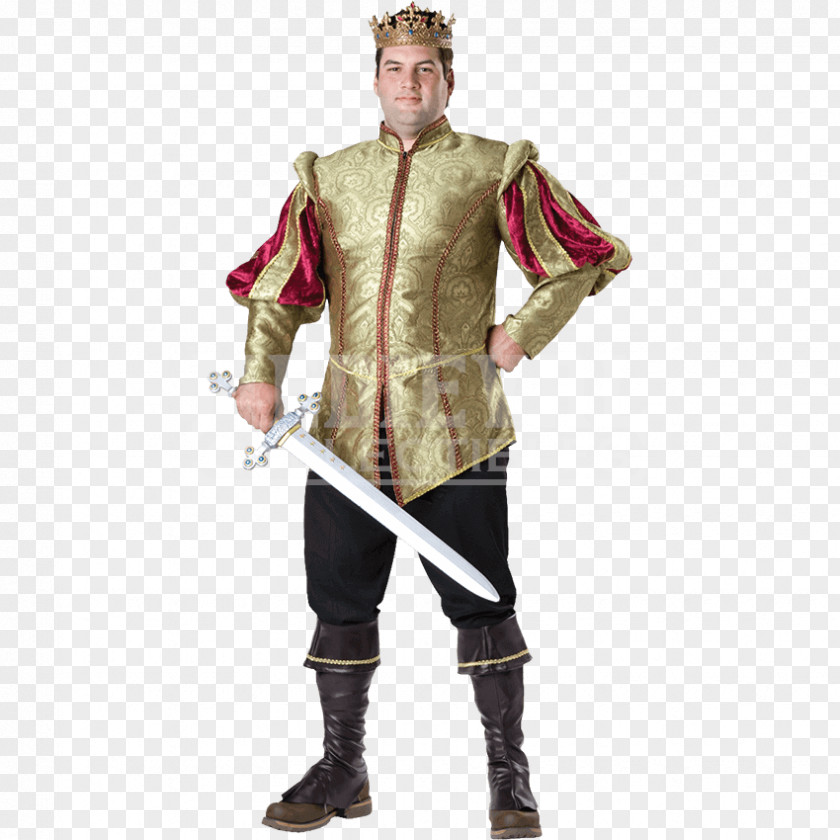 COSTUME Man Halloween Costume Middle Ages English Medieval Clothing PNG