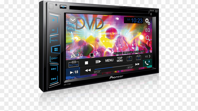 Dvd Players Vehicle Audio Pioneer Corporation Radio Receiver Touchscreen AVH-270BT PNG